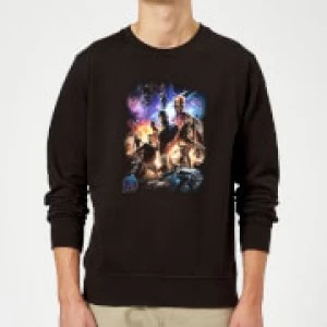 Image of Avengers Endgame Character Montage Sweatshirt - Black - XXL