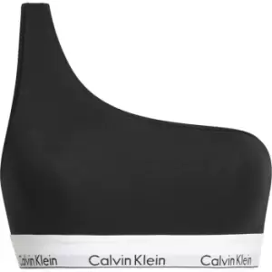 Image of Calvin Klein Unlined Bralette (One Shoulder) - Black