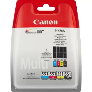 Image of Canon CLI551 Black and Tri Colour Ink Cartridge