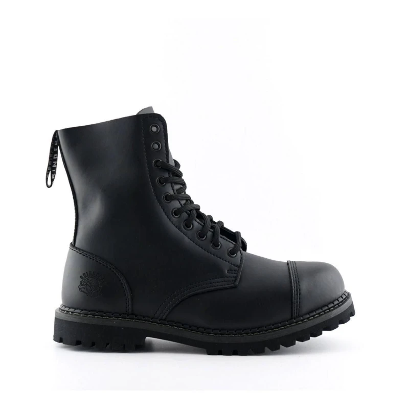 Image of Grinders Stag CS Unisex Safety Steel Toe Cap Military Punk Boots in Black Size: 3 Black Unisex 3