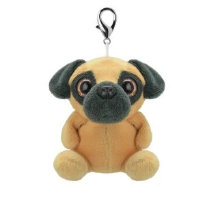 Image of Orbys Pug 8cm Plush Keyring