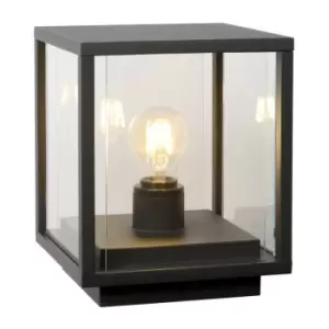 Image of Lucide CLAIRE - Pedestal Light Outdoor - 1xE27 - IP54 - Anthracite