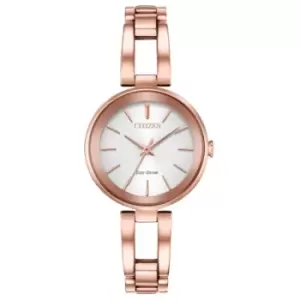 Image of Ladies Bracelet Dress Stainless Steel Rose Gold Watch EM0633-53A