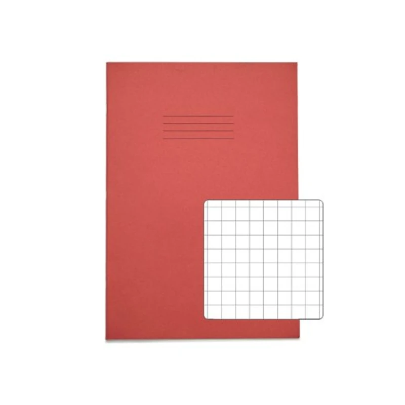 Image of Rhino A4 Exercise Book 64 Page S10 Red (50 Pack) VC12595