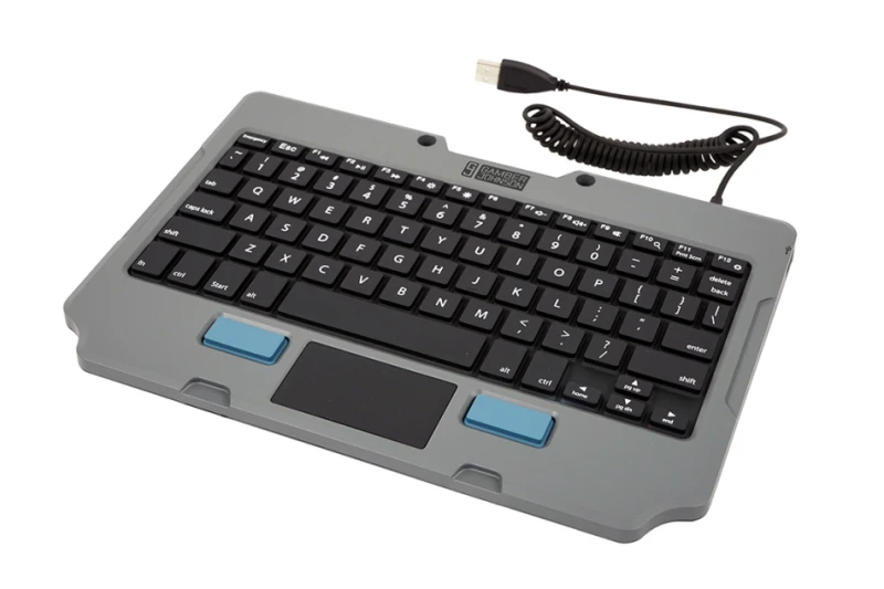 Image of Gamber-Johnson 7160-1449-04 mobile device keyboard Black. Grey USB QWE