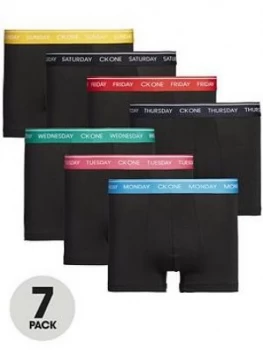 Image of Calvin Klein 7 Pack Trunk - Black, Size S, Men
