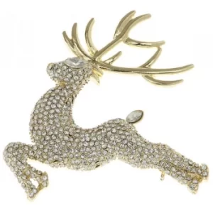 Image of Pave Reindeer Brooch
