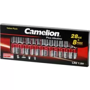 Image of Camelion Plus LR06 AA battery Alkali-manganese 1.5 V 36 pc(s)