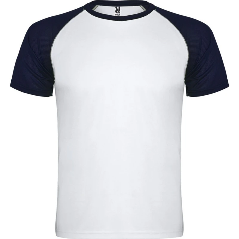 Image of ROLY Indianapolis Short-Sleeved Sports T-Shirt in Navy Size: 4 Years Navy Unisex 4 Years