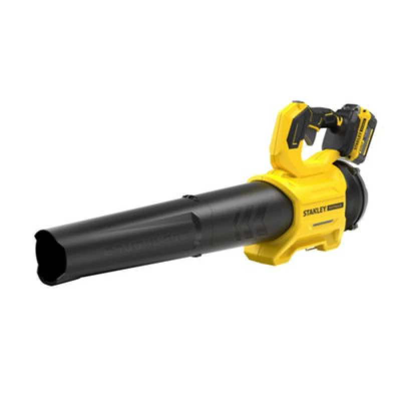 Image of Stanley Fatmax V20 SFMCBL730 18v Cordless Brushless Axial Leaf Blower SFMCBL730M1 Batteries: 1 x 4ah Li-ion