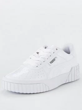 Image of Puma Cali Patent Junior Trainers - White/White