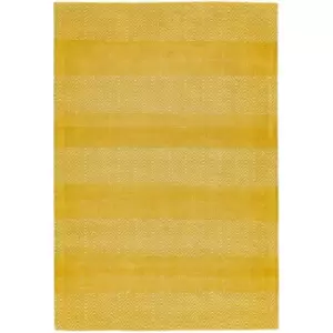Image of Asiatic Carpets Ives Hand Woven Rug Yellow - 120 x 170cm