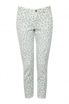 Image of French Connection Leo Leopard Printed Jeans White