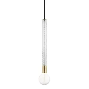 Image of Pippin 1 Light Pendant Brass