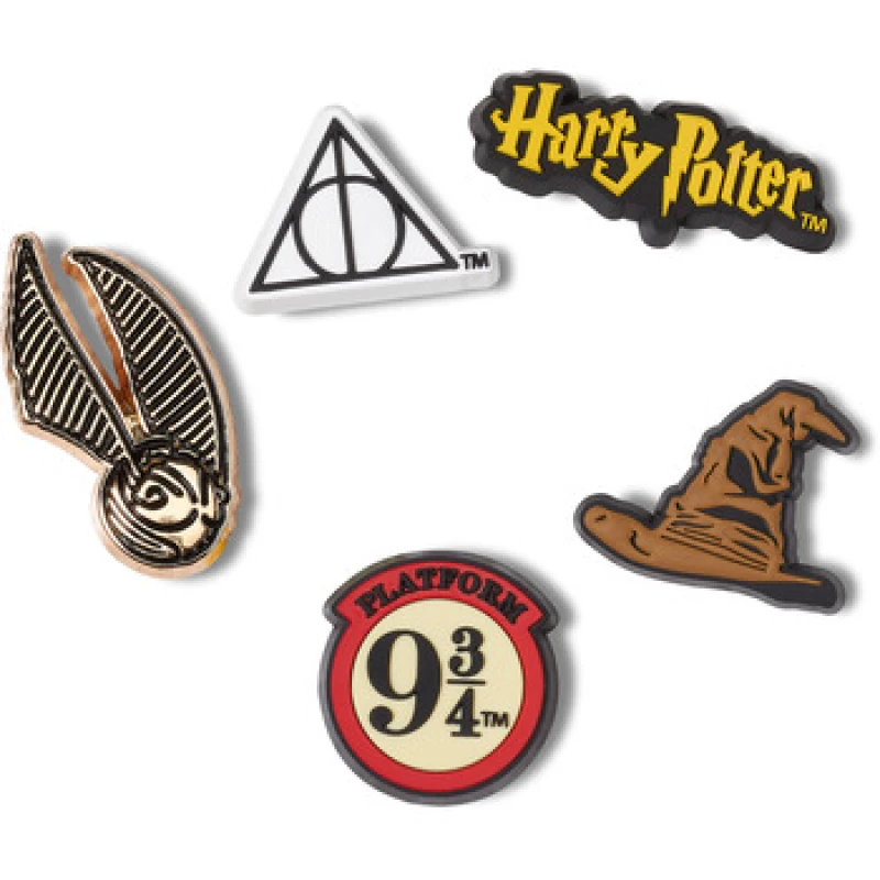 Image of Pack of 5 Harry Potter Symbol Jibbitz Charms