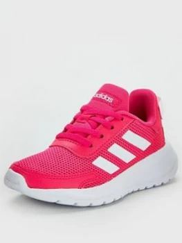 Image of Adidas Tensaur Run Childrens Trainers - Pink/White