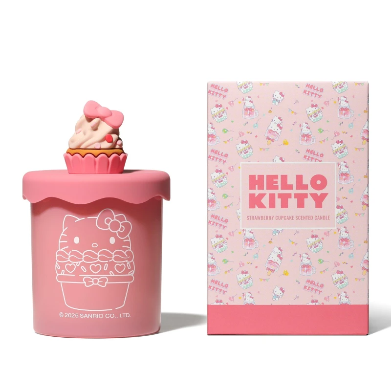Image of Hello Kitty Bakery Strawberry Cupcake Candle 213g None unisex 213g