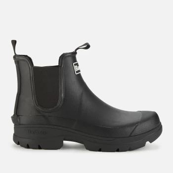 Image of Barbour Mens Nimbus Rubber Chelsea Boots - Black - UK 10