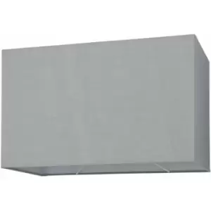 Image of Loops - Straight Sided Rectangle Lamp Shade Grey Cotton Fabric 60W E27 or B22 gls