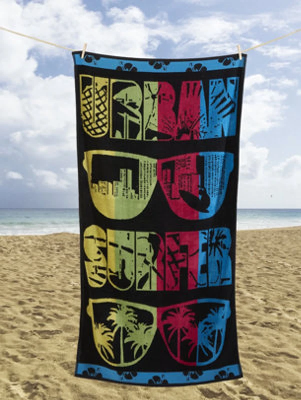 Image of Rapport Urban Surfer Sunglasses Beach Towel Multi 85 X 160Cm
