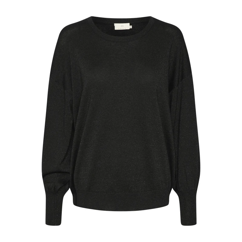 Image of Kaffe Knit jumper with round neck For Her KAFFE Regina Noir Female S