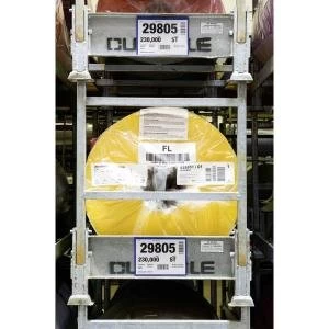 Image of Durable A5 Landscape Magnetic Document Sleeve Dark Blue Pack of 50