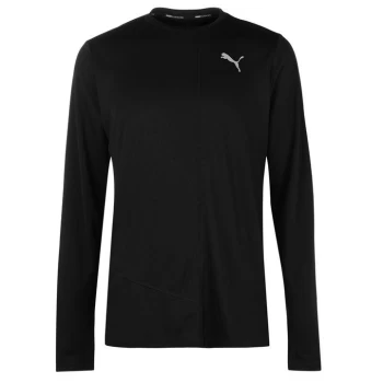 Image of Puma Ignite Long Sleeve T Shirt Mens - Black