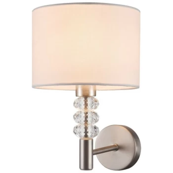 Image of Maytoni Lighting - Lincoln Wall Lamp Nickel, 1 Light, E14