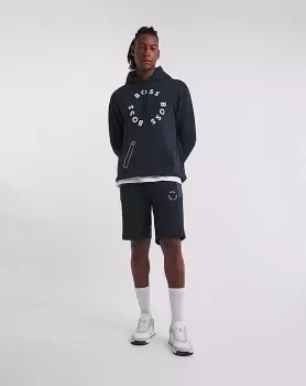 Image of BOSS Navy Circle Logo Sweat Short
