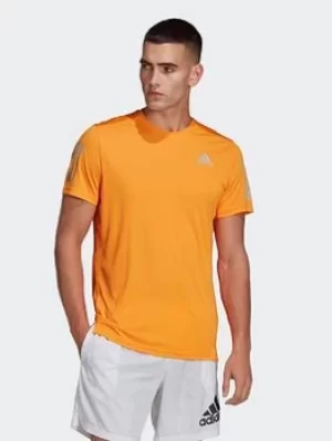 Image of adidas Own The Run Tee, Orange Size XL Men