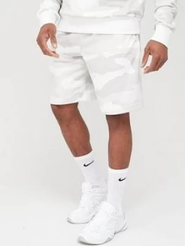 Image of Nike Sportswear Camo Club Shorts - Stone