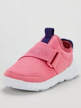 Image of Lacoste Infant LT Dash Slip-on 319 1 Trainers - Pink, Size 7 Younger