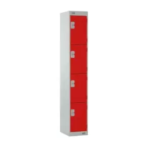 Image of TC Group 4 Door Locker 300 x 300 x 1800 Red Door