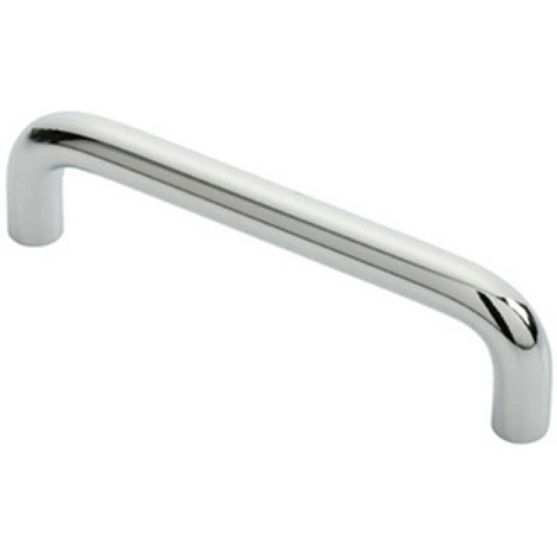 Image of Loops Round D Bar Cabinet Pull Handle 106 x 10mm 96mm Fixing Centres Chrome Multi unisex