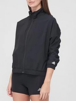 Image of adidas Woven Badge Of Sport Jacket - Black, Size L, Women