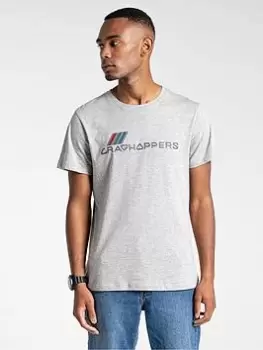 Image of Craghoppers Lugo Short Sleeved T-Shirt - Grey Marl Size M Men