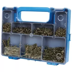 Image of Optimaxx PZ Assortment Countersunk Passivated Wood Screw - Pack of 1000