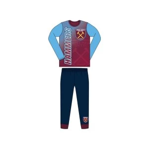 Image of West Ham United Pyjamas Sublimation Print 9/10 yrs