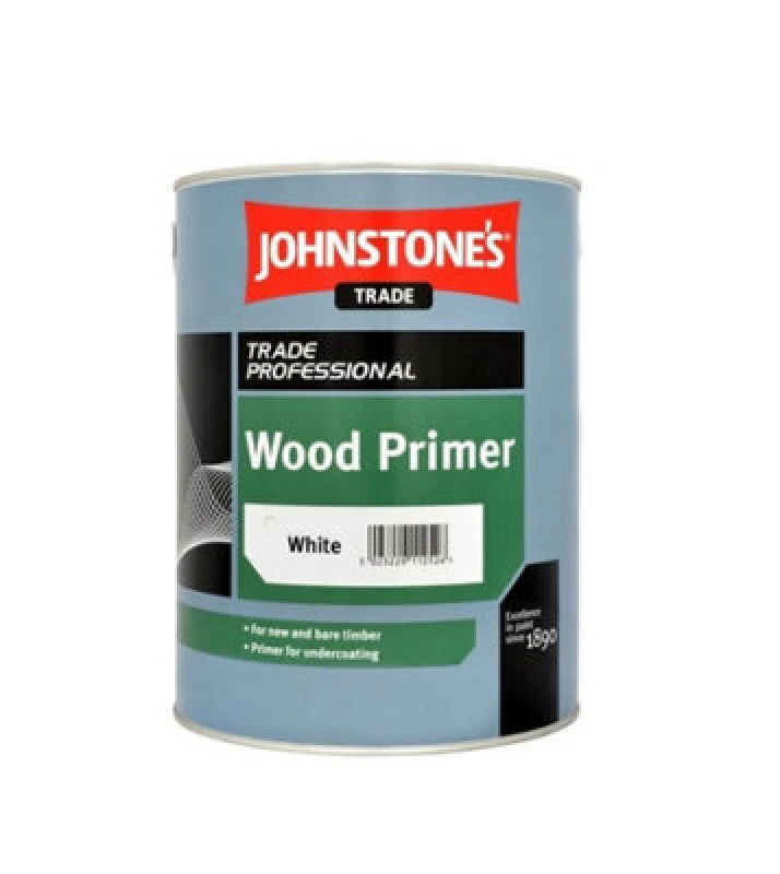 Image of Johnstones Trade Wood Primer White 2.5L