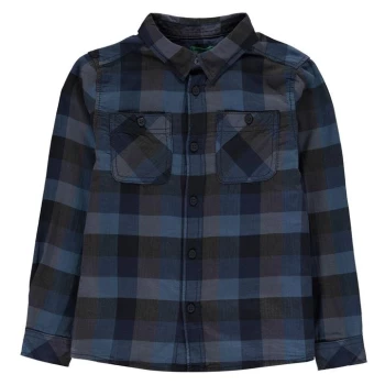 Image of Benetton Check Shirt - Blue