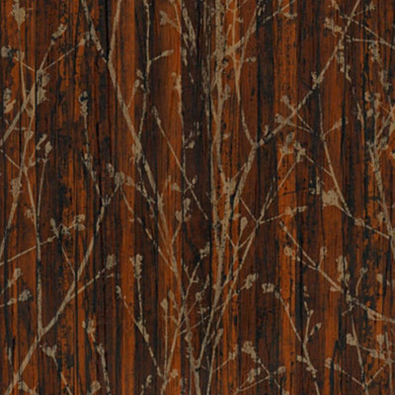 Image of As Creation Natural Branches Brown Gold Wallpaper Modern Paste The Wall Vinyl