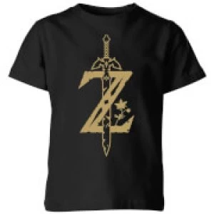 Image of Nintendo The Legend Of Zelda Master Sword Kid's T-Shirt - Black - 5-6 Years