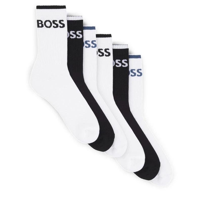Image of Boss 6P QS Stripe CC 10257762 01 - White White 7 - 11