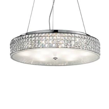 Image of Roma 12 Light Large Ceiling Pendant Chrome, G9