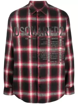 Image of DSQUARED2 Drop Shoulder Flannel Shirt