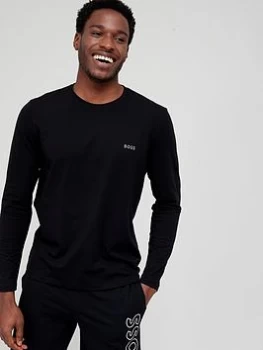 Image of Boss Bodywear Mix & Match Lounge Long Sleeve T-Shirt - Black