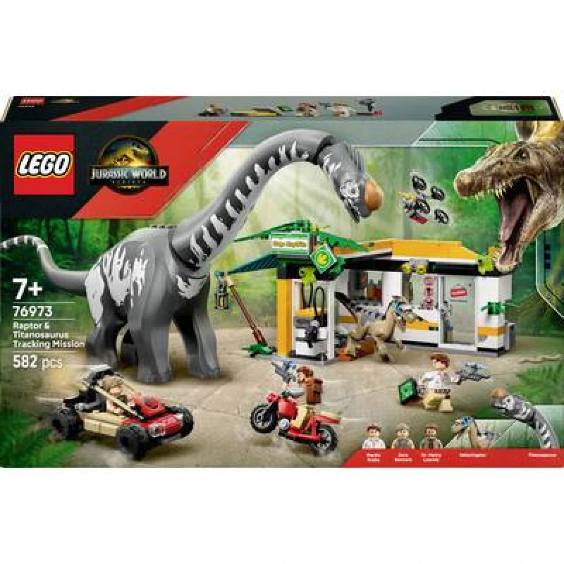 Image of LEGO Jurassic World 76973 LEGO JURASSIC WORLD Raptor & Titansaurus: Great ferry search 76973