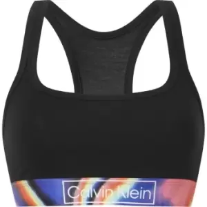 Image of Calvin Klein Unlined Pride Bralette - Black