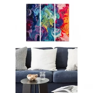 Image of MDF593532788 Multicolor Decorative MDF Painting (3 Pieces)