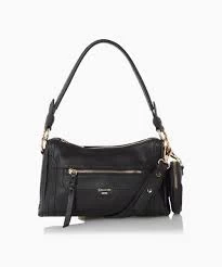 Image of Dune 'Dallas' Small Zip Top Crossbody Bag - black